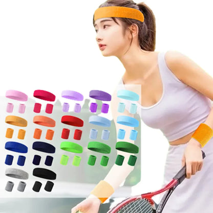 3PCs Set Sports Headband and Wristband