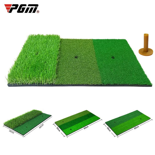 PGM Golf Hitting Mat-  Mini Indoor/Outdoor Practice Pad with Tee