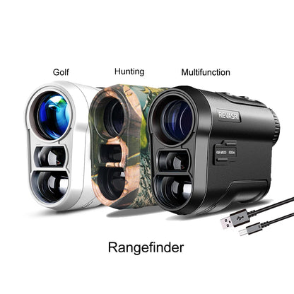 REVASRI 600M Golf Laser Rangefinder with Flag-Lock