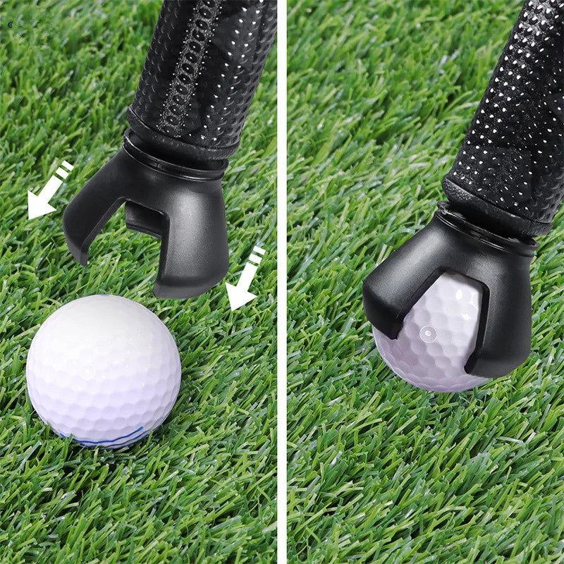 Golfballpflücker aus Zinklegierung mit Gummiklemme