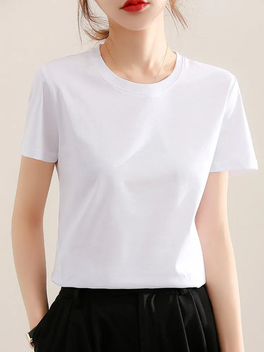 ZOCEPT Casual Mercerized Cotton T-shirt