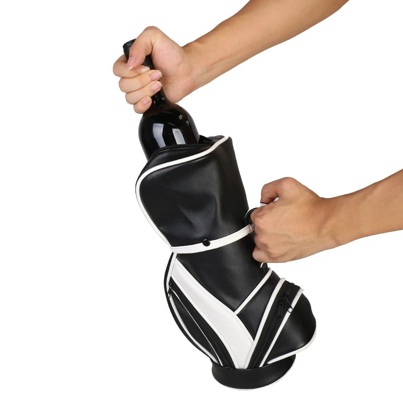 Mini sac de golf de stockage de vin rouge