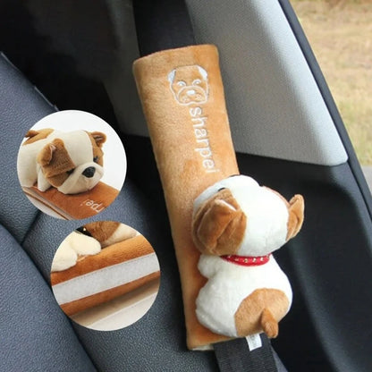 Cute Animal Seat Belt Pads - Universal Strap Cushion Covers