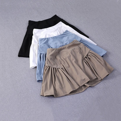 Quick Dry Double Layer Fitness Skirts