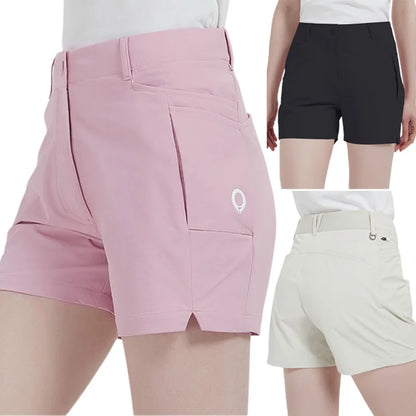 Short de golf léger à séchage rapide pour femme