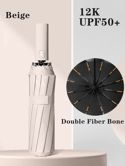 Stay Protected with Fully Automatic 24-Bone Umbrella