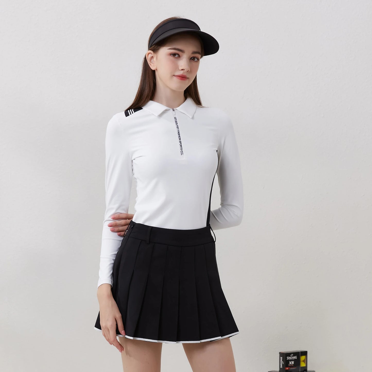 Girls' Pleated Golf Skirt for Autumn Sports