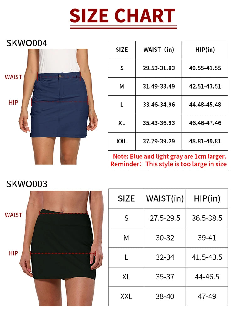 Women's Outdoor Golf Skort with UPF 50