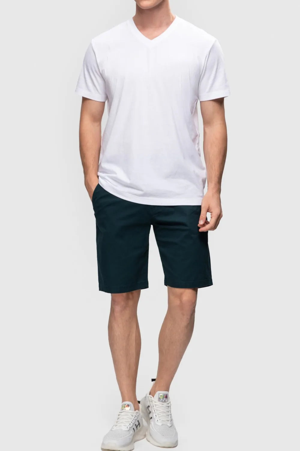 FASHIONSPARK Short de golf chino en sergé de coton pour homme