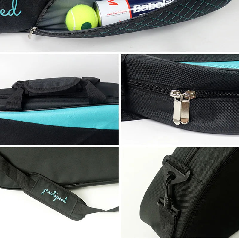 Sac de sport pour raquettes de tennis et de badminton GREATSPEED 3 pièces