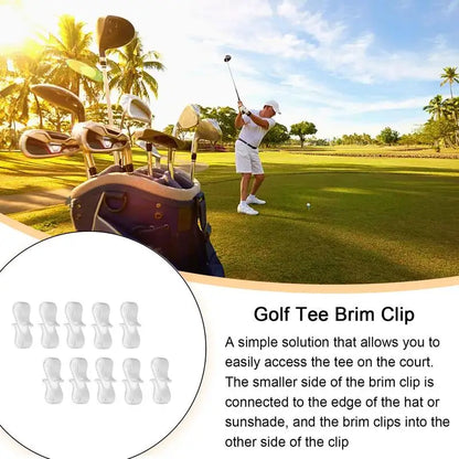 Multi-Purpose Golf Tee Holder Clips