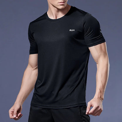 Quick-Dry Compression Running Shirt for Men