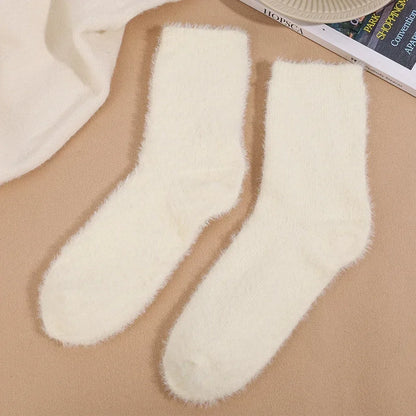 Thermo-Wintersocken aus Plüschsamt für Damen