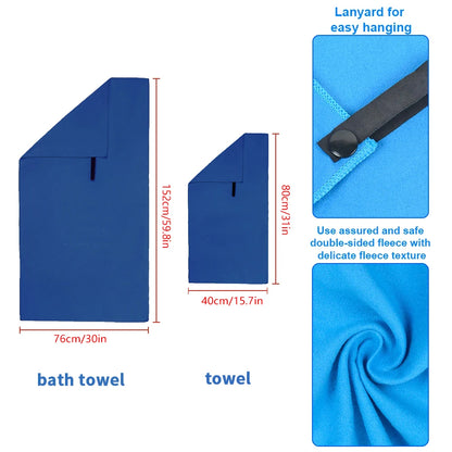 Ultra-Absorbent Microfiber Sports Towel  towel