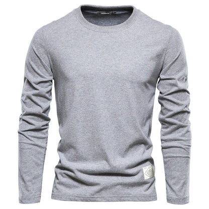 Classic High Quality Men's Cotton Long Sleeve T-Shirt