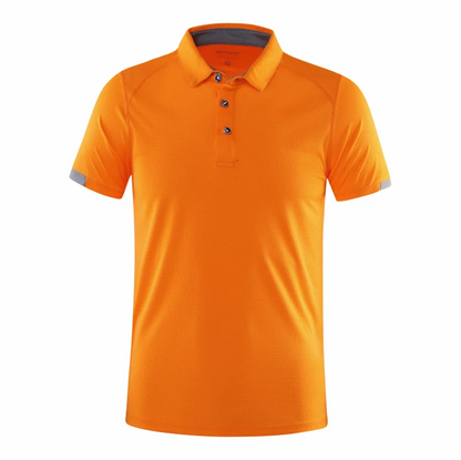 Chemise de golf respirante à manches courtes pour hommes à séchage rapide