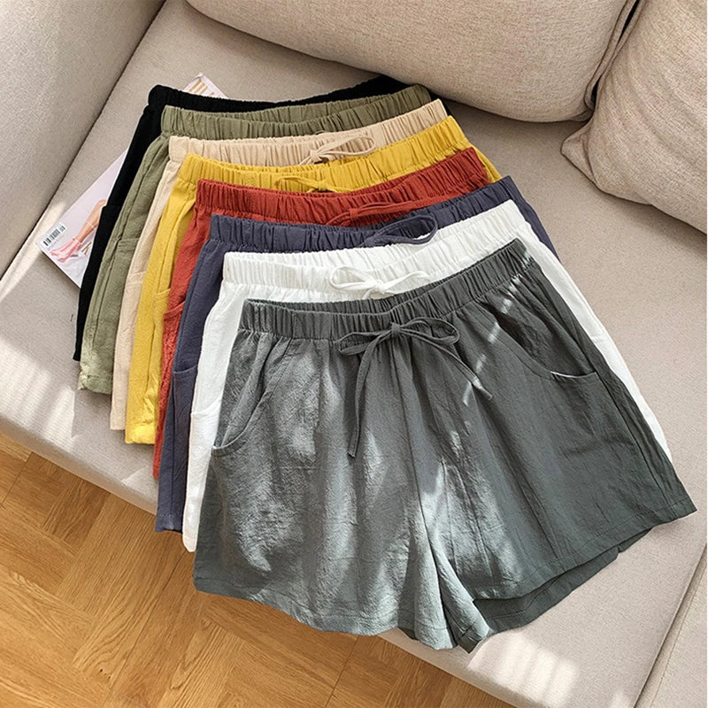 Schwarze Shorts mit hoher Taille für Damen - Shorts für Damen