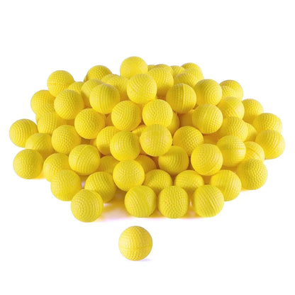 Balles rondes de pistolet jouet de fléchettes de recharge en PU jaune
