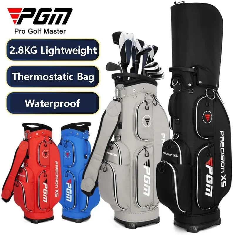 PGM Urltra-Light Golftaschen, wasserdichtes Nylon-Golf-Standardballpaket, großes Fassungsvermögen, langlebige Standtaschen mit Schultergurt