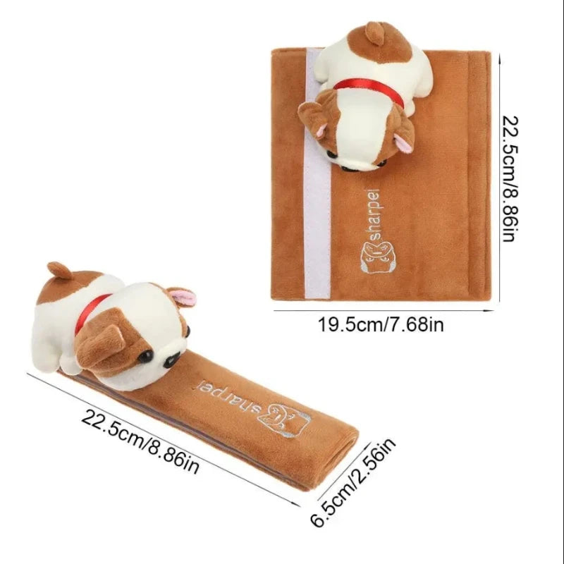 Coussinets de ceinture de sécurité pour animaux mignons - Housses de coussin de sangle universelles