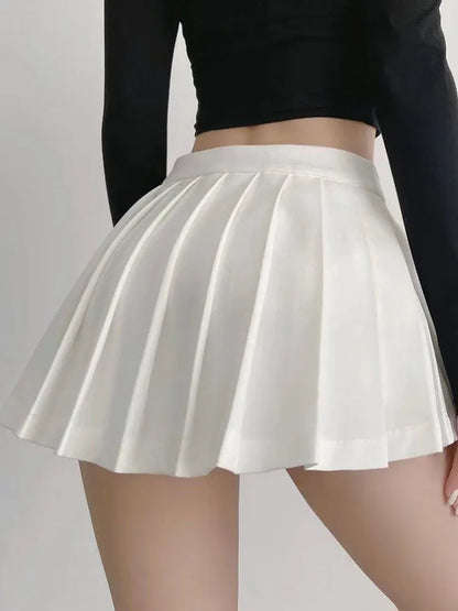 Women's High-Waist Pleated Tennis Skirt