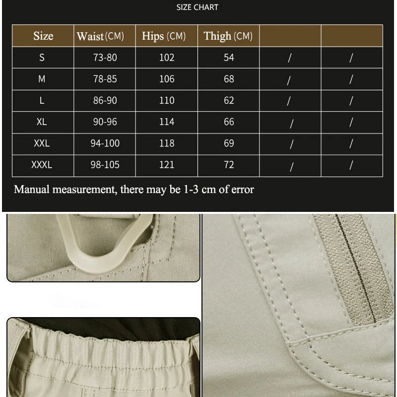 Men's Summer Quick Dry Tactical Cargo Shorts