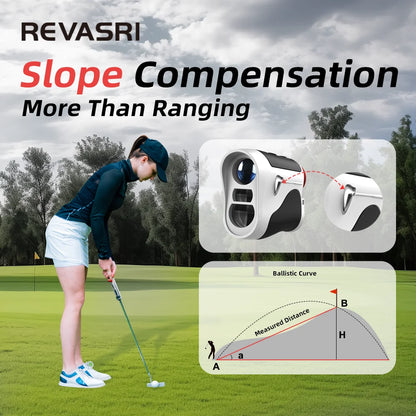 REVASRI 1000Yards Golf Rangefinder with Slope Switch