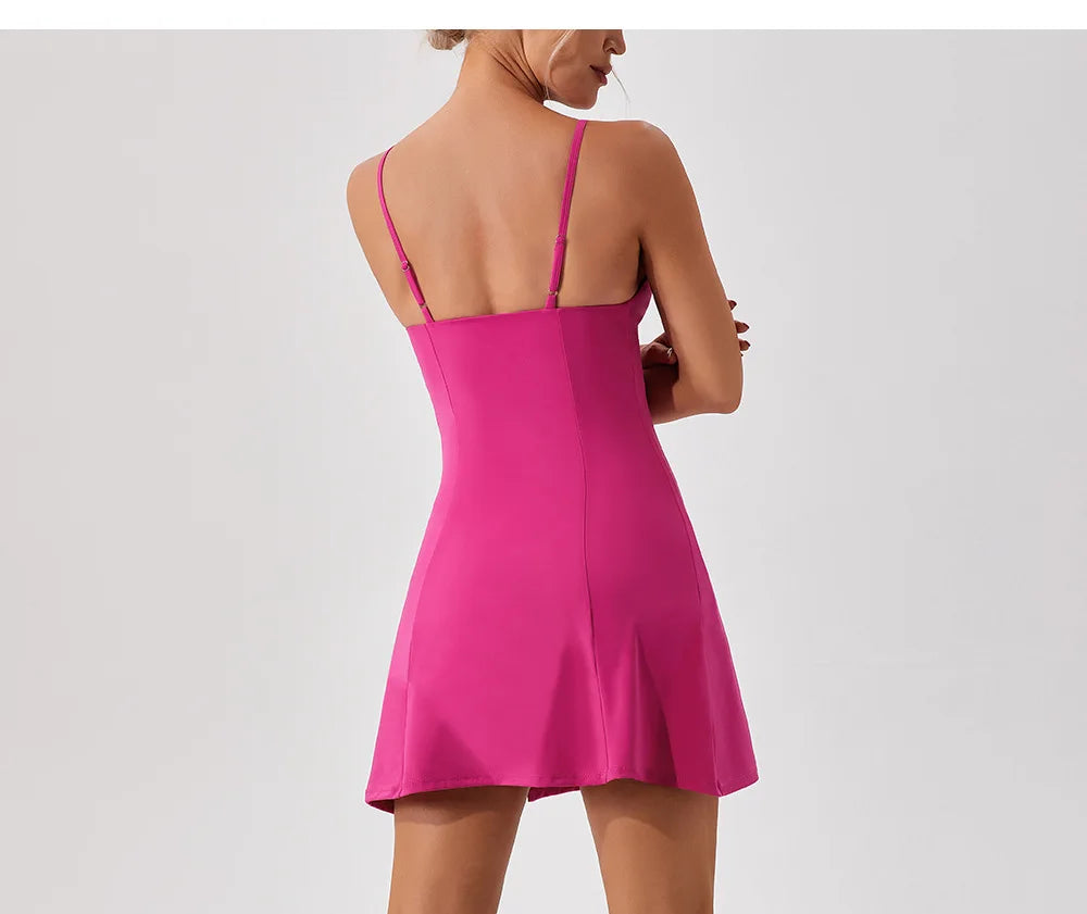 Robe de tennis et de golf sans manches pour femmes