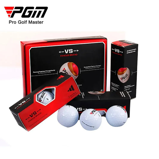 Balles d'entraînement de golf de dureté PGM - Ensemble de balles de golf à trois couches
