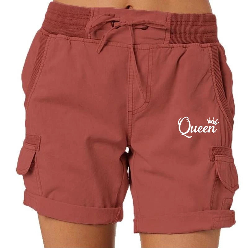 Bedruckte Stretch-Golfshorts für Damen