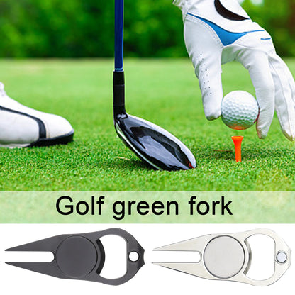 Multifunktionales Golf-Divot-Reparaturwerkzeug mit magnetischem Ballmarker