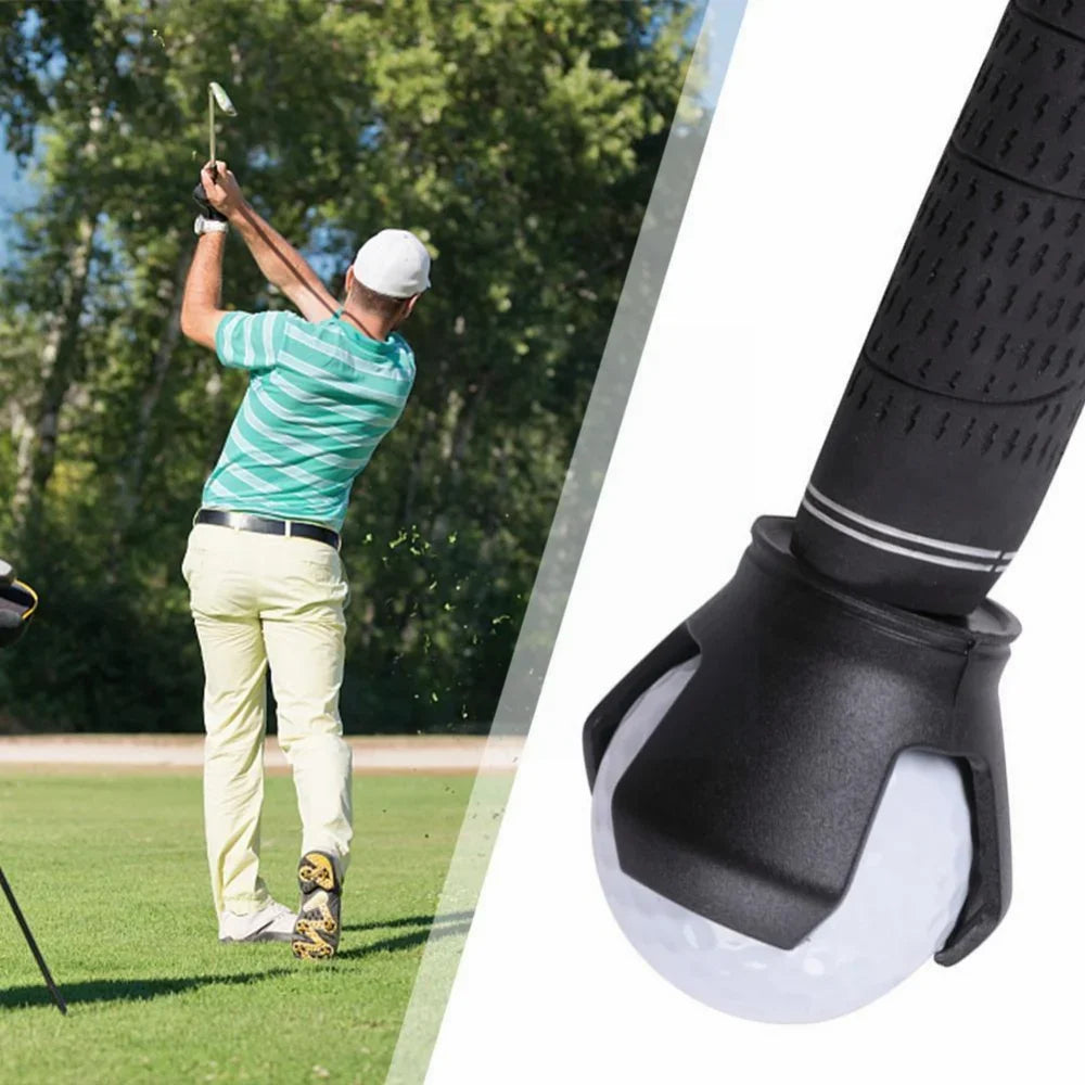 Golf Ball Picker - Rubber Clamp  Zinc Alloy  Convenient Golf Aid