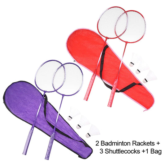 Professionelles Badmintonschläger- und Federball-Set