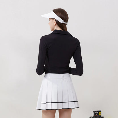 Girls' Pleated Golf Skirt for Autumn Sports