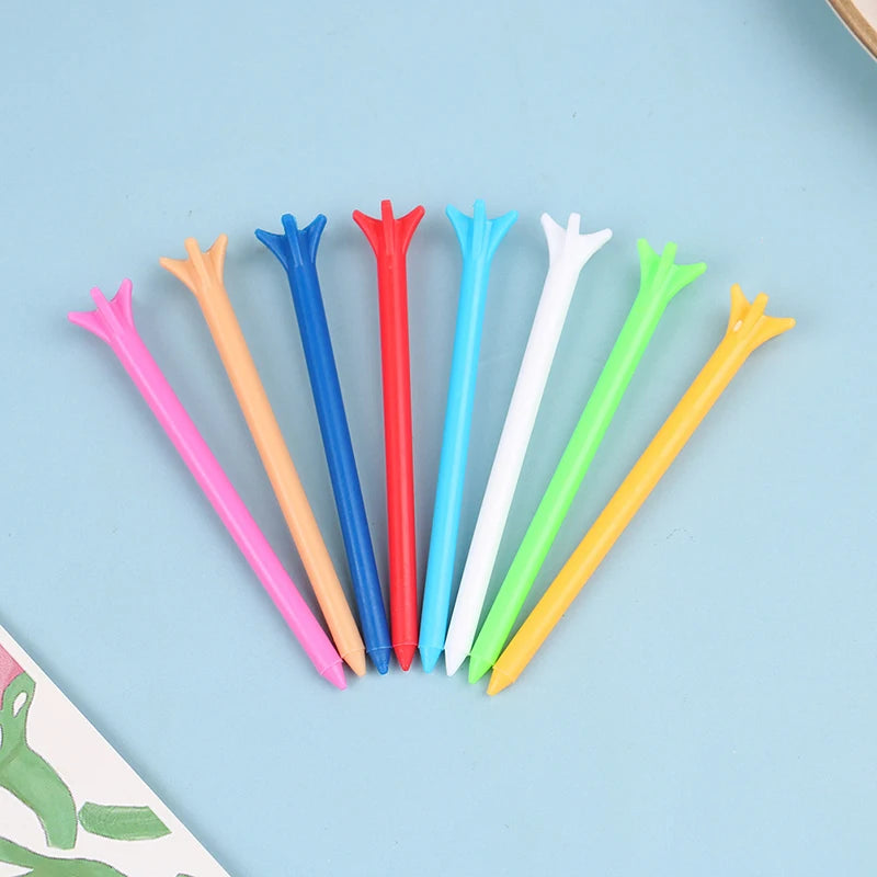 100Pcs Mixed Color Golf Tees - 5-Prong, Low Resistance