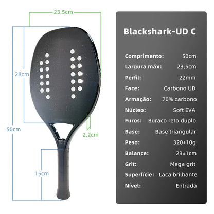 Carbon UD Graphite Rough Surface Racket Tennis