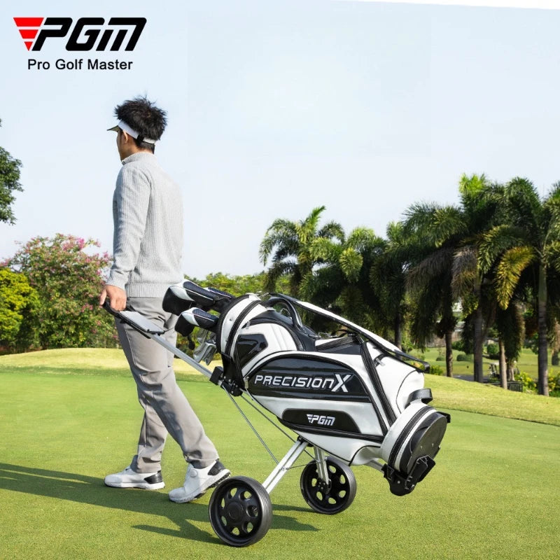 PGM Foldable Two Wheel Golf Trolley Push Cart