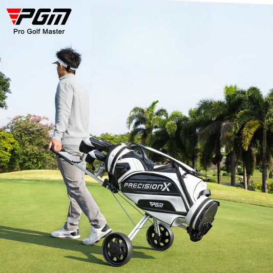 PGM Foldable Two Wheel Golf Trolley Push Cart