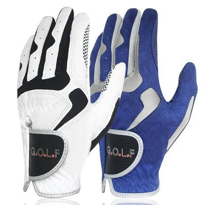 GVOVLVF Golfhandschuh für Herren – Cool Grip System, Blau &amp; Weiß