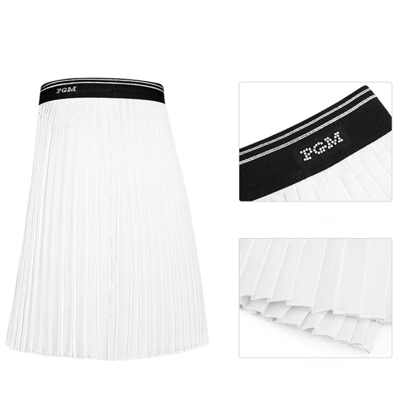 Quick-Drying Summer Golf Skirt with Elastic Belt