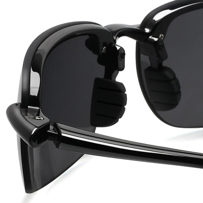 Sportliche Laufsonnenbrille mit randlosem Rahmen und UV400-Schutz
