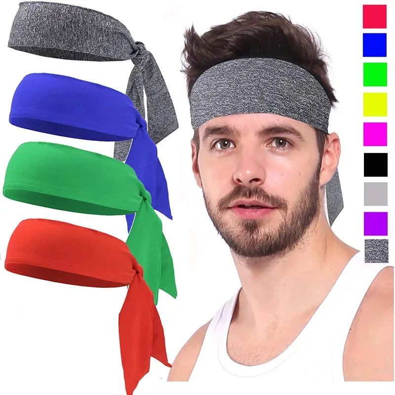 Color Elastic Sports Sweatband for Tennis