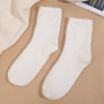 Thermo-Wintersocken aus Plüschsamt für Damen