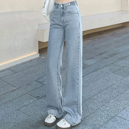 Casual Loose Straight Denim Jeans for Women