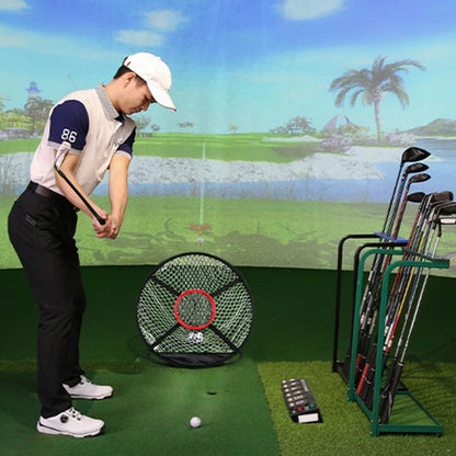 Foldable Golf Practice Net - Portable Swing Trainer for Indoor/Outdoor