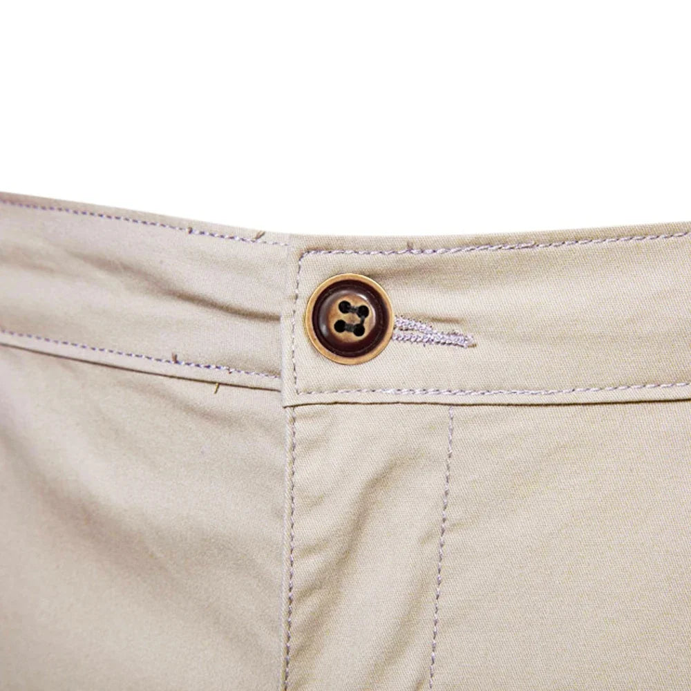 CAMEL Embroidered Summer Cotton Golf Shorts