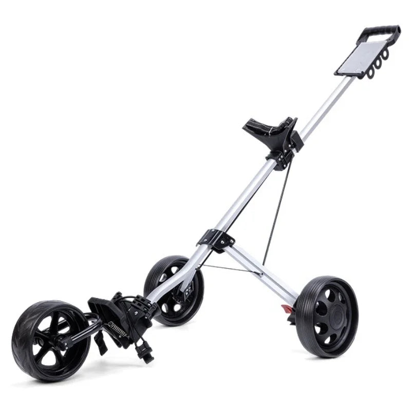 PGM Foldable 3/4 Wheel Golf Trolley Push Cart