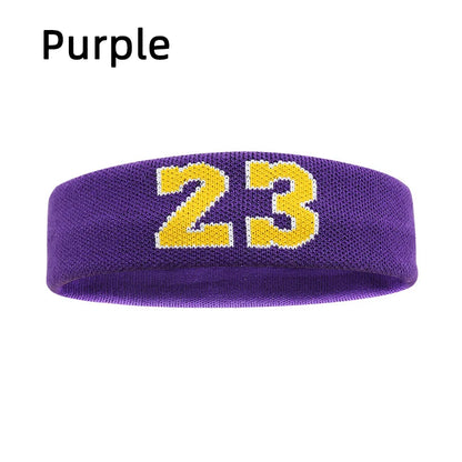 High Elastic Cotton Sports Headband Number 24