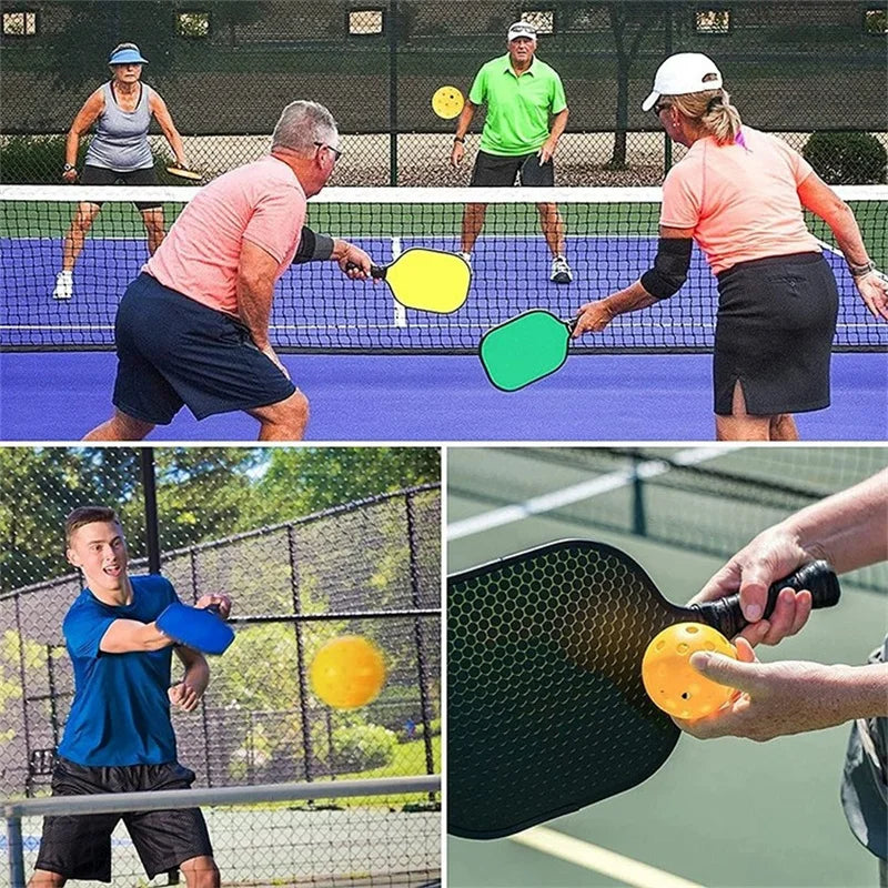 6er-Pack bunte 40-Loch-Pickleballs für den Außenbereich