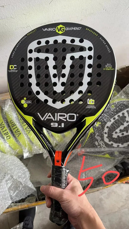 Raquette de tennis entièrement en fibre de carbone 3k 12K avec sac de couverture